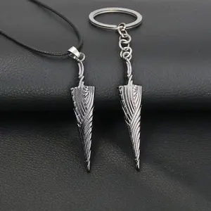Game Hollow Knight Bone Nail Logo Necklace Jewelry Gift For Women Men Game Fans Alloy Metal Trinket  Hot