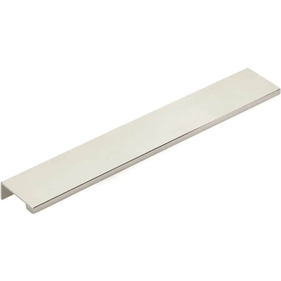 Polished Nickel & Brass Finger Cabinet Pull - 10 in. Edge Center-to-Center, Creative Design, Innovative Design, Luxurious Look