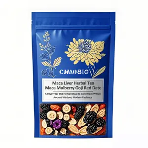 CHAOBIG Maca Liver & Kidney Herbal Supplement - Ginseng Eight Treasures Organic Herbal Supplement, Mulberry, Red Date & Wolfberry Blend for Liver & Kidney Cleanse