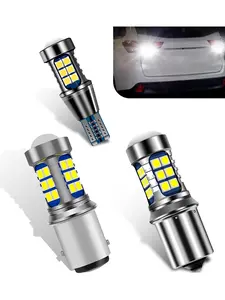 2pcs Car Reverse Lights, T15 3030-27smd LED, 912 W16w High Brightness, Decoding Stepless Design, Smart Temp Control, 60k Lifespan