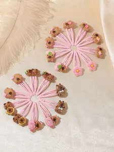 10pcs New Bb Clip Card Capybara Cute Water Otter Side Hair Clips for Girls Daily Life Style Decoration Accessories