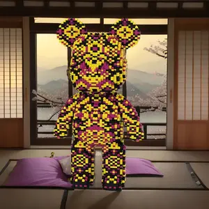 7220pcs Mandala Bear Lucky Mini 3D Puzzle Building Block Creative Decoration Gift Birthday Halloween Valentine Christmas Home Decor DIY Craft