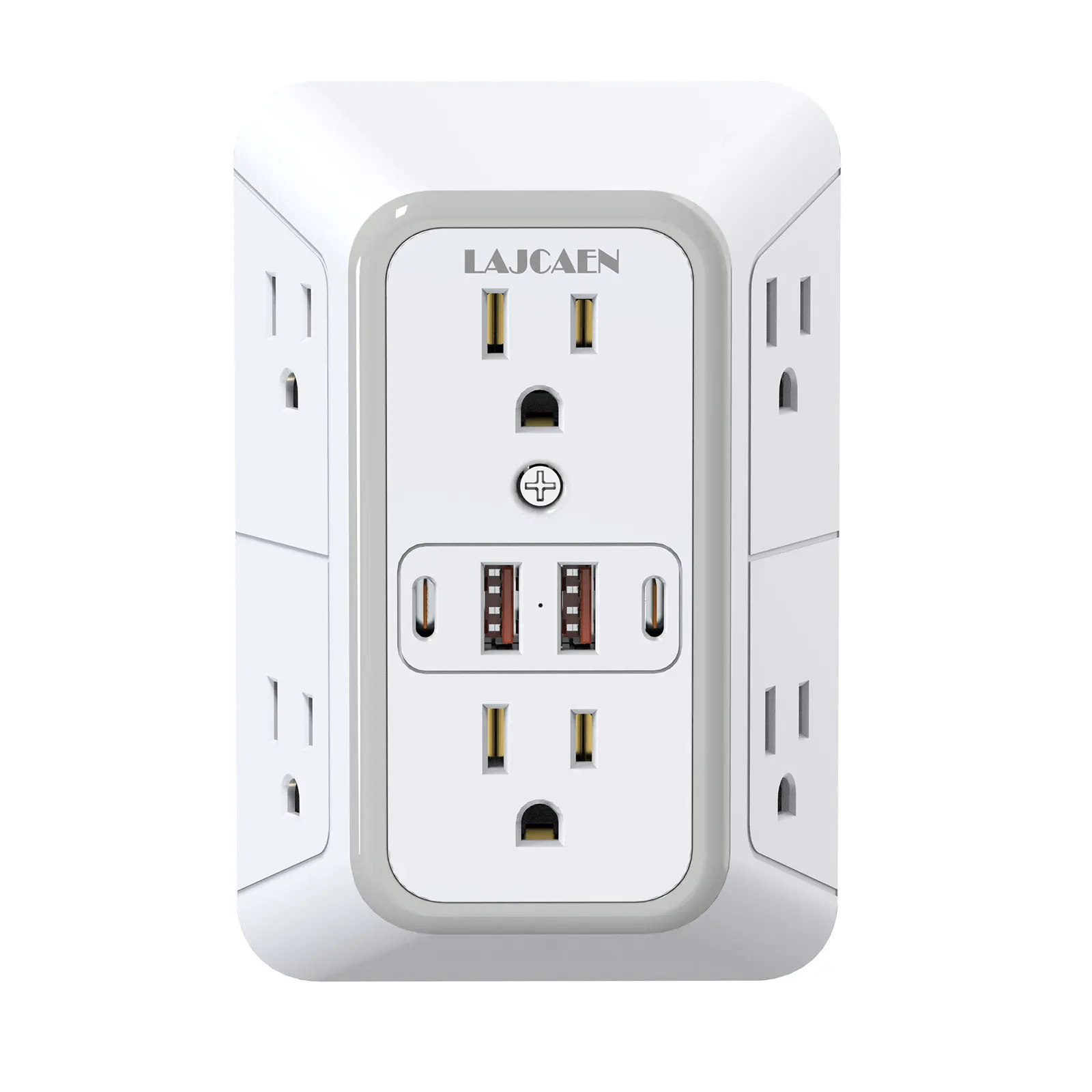 White-6 Outlet+2U2C