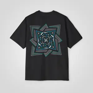 ULTRAPSY Swastik Yantra UV Reactive Unisex Oversized T-Shirt