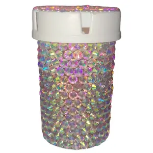 Bedazzled Pill Bottle Reusable Portable