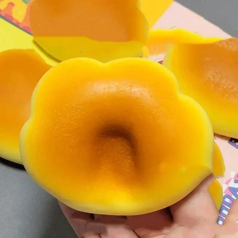 Unisex 5cm Realistic Food Slow-Bounce Squeeze Slime-Squishy Toy, Caramel-Scented, No Battery Needed, Pinch Music Feature, Venting Fidget Item, Restores Original Shape, For 12+ Years