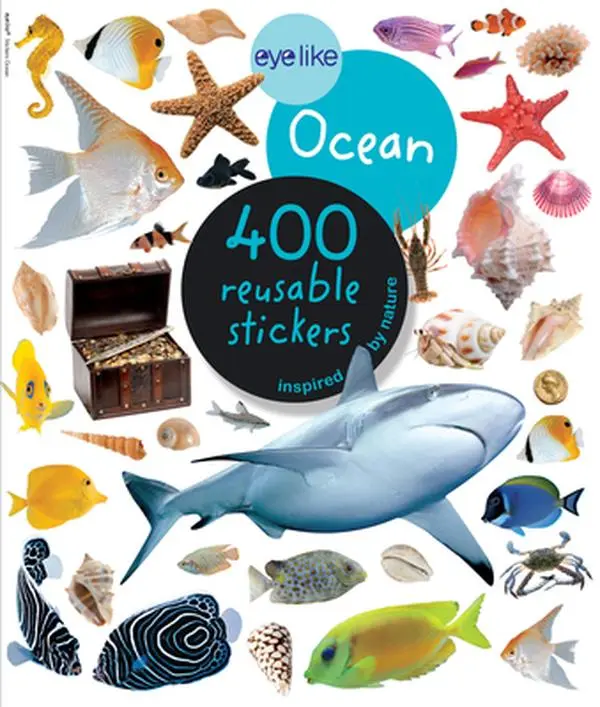 Eyelike Self Adhesive Sticker Book - Ocean Theme, Scrapbooking Supplies, Workman Publishing, Paperback