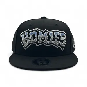 HOMIES™ - SNAPBACK HAT CHRM Logo on Black