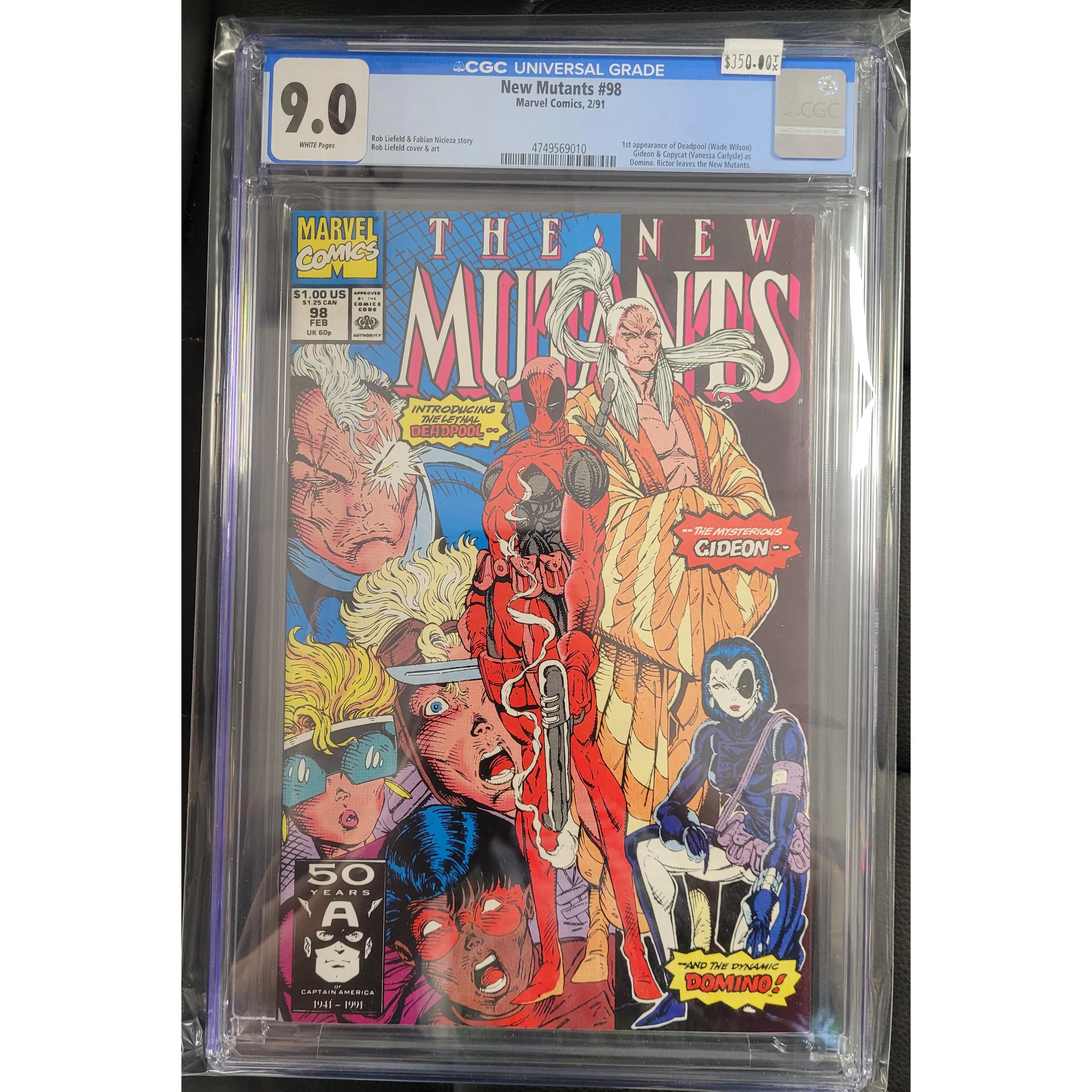 New Mutants 98 CGC 9.0 White Pages