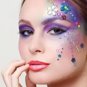 Purple & Blue Eyeshadow - Glitter & Matte Eyeshadow Palette, Korean Eyeshadow Makeup Palette, Waterproof & Bright Colours