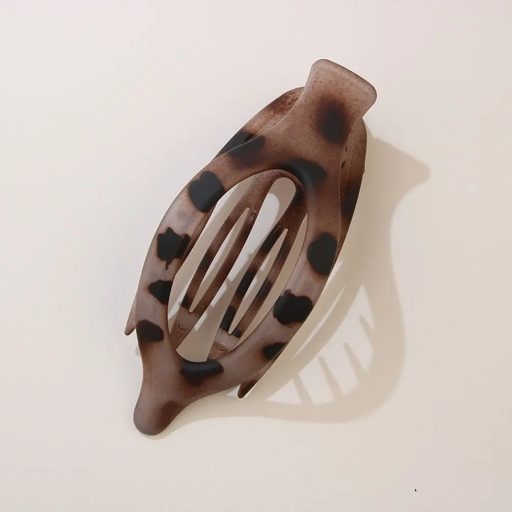 #2 frosted white leopard print [pointed