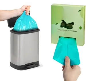 Biodegradable Trash Bags Code R L 2-4.7 Gallon (10-18L) Simplehuman compatiable Garbage Bags Code L R Heavy Duty, 50 Pack