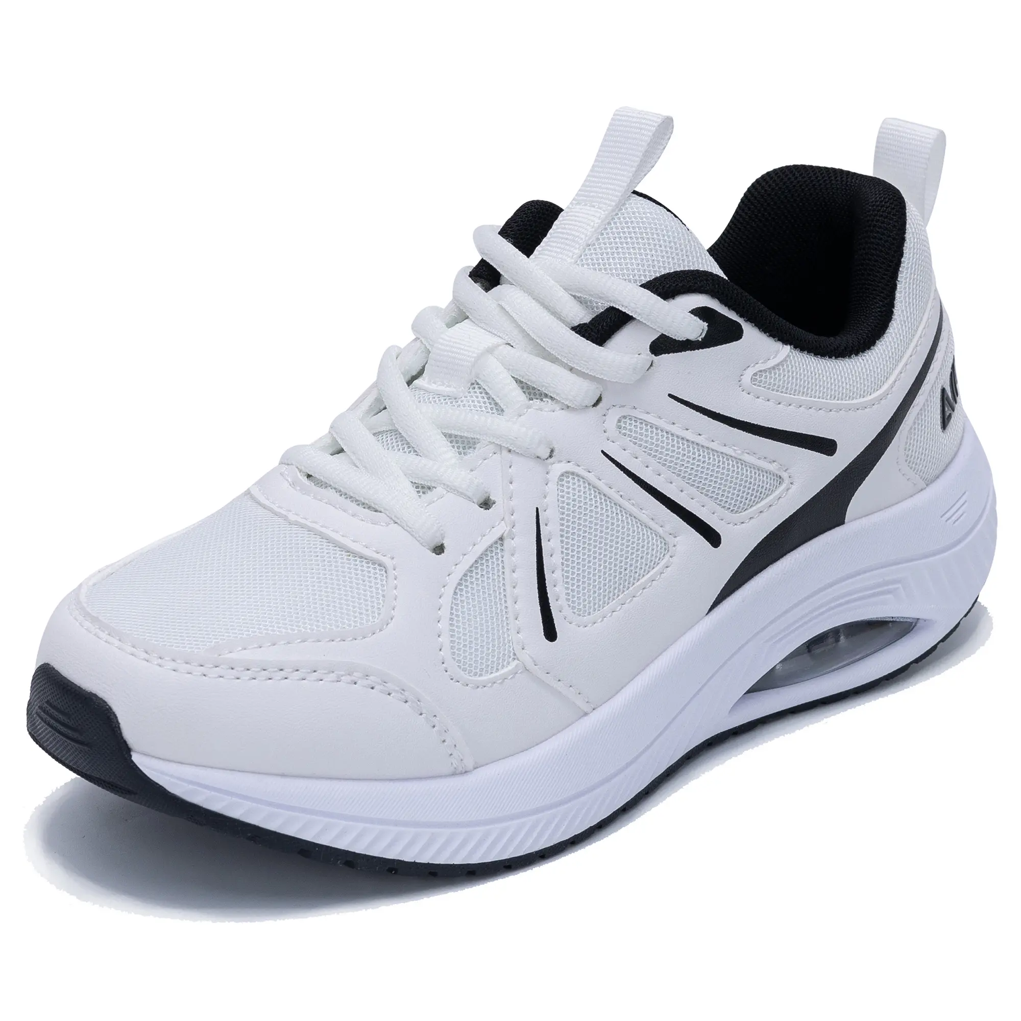 AOV Women's 2026 Multicolour Low-Top Leather Casual Trainers - Ankle Support, Arch Support, Breathable Shoes, Lightweight, Air Cushion, Comfortable for Long Standing (Size 5.5-11 Plus-Size)