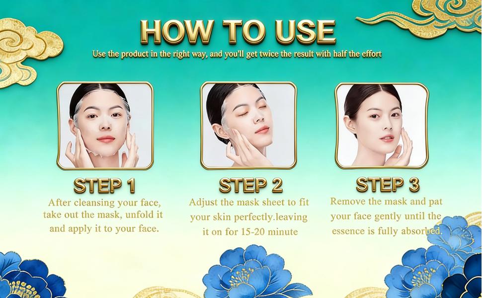 【JU】JEJU Marine EX Hydrogel Masks | Hydrate Skin with Hyaluronic | Lighten Dark Spots with Niacinamide | Firm Skin with Adenosine | Hydrogel Material Helps Skin to Absorb Ingredients More Effectively | Korean Face Masks  | 5 Sheets / Box