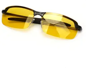 Driving Glasses for Men Women - Safety Day Night Polarized  Clear Vision Glasses for Cycling - Risk Reducing Anti-Glare UV400 Protection (Night Vision Lens)