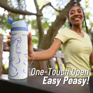 A minimalist-style large-capacity 32/24 oz stainless steel straw vacuum insulated cup, suitable for sports, travel and school use, with a durable design, a portable drinking utensil, Flasks