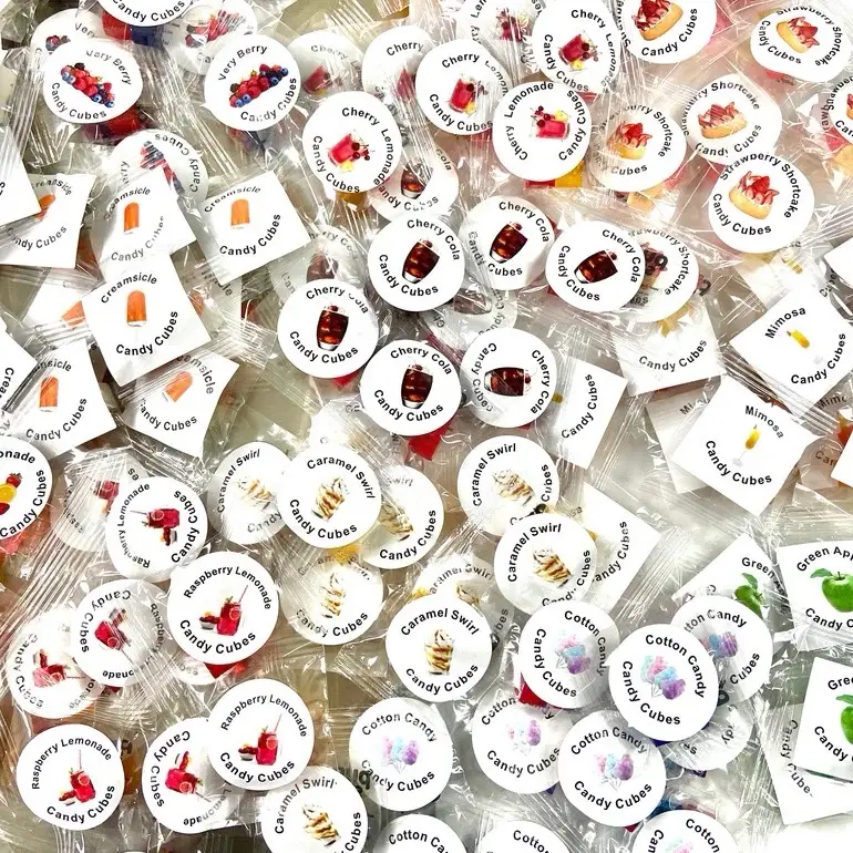 Sample Candy Cubes Snack Pack - Random Flavor Variety of 10 Candy Cube Samples