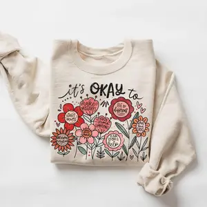 Special Education Teacher Sweatshirt | Floral Mental Health Positivity Crewneck, Diversity Motivational Pullover, Cute Therapist Gift