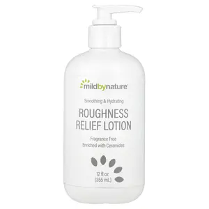 Mild By Nature Roughness Relief Lotion, Fragrance Free, 12 fl oz (355 ml)
