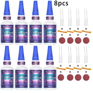 2/4/6/8pcs Strong Versatile Shoe Repair Glue - Precision Nozzle Adhesive for Sneakers, Faux & Soft Resin Shoes - Ideal for DIY Crafts & Quick Fixes, Shoe Accessories