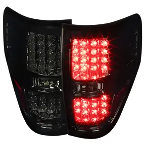 2009-2014 Ford F-150 LED Tail Lights (Chrome Housing/Smoked Lens)