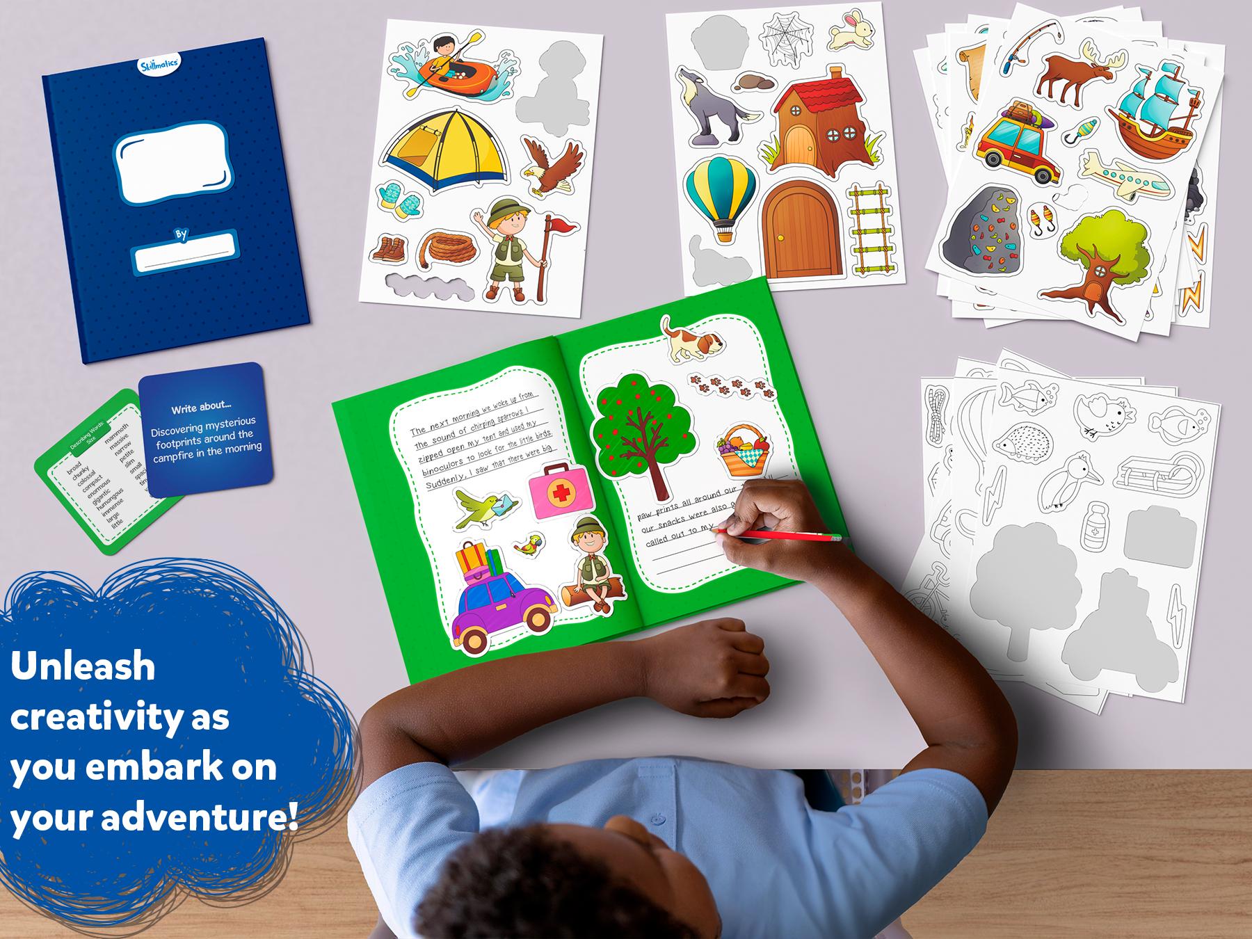 Skillmatics Storybook Art Kit - DIY Craft & Writing Kit with 300+ Stickers, Scrapbooking & Journal Activity, Gifts for Kids Ages 5 to 10 Skillmatics Storybook Art Kit - DIY Craft & Writing Kit with 300+ Stickers, Scrapbooking & Journal Activity, Gifts for Kids Ages 5 to 10