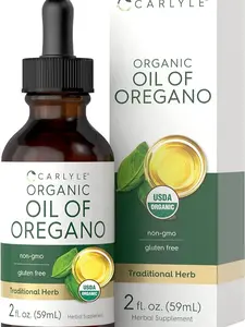 Carlyle Organic Oil of Oregano | 2 fl Liquid |  | Non-GMO, Gluten Free Drops Vegetable