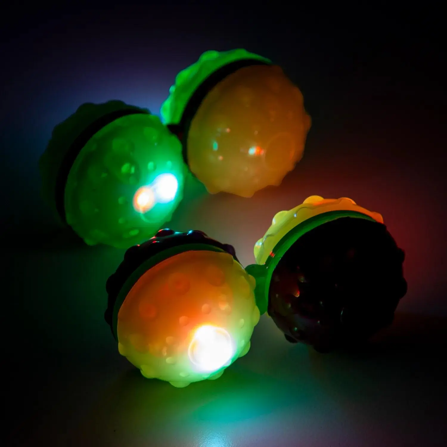 3" Light-Up Infinity Ball Spinner Fidget Spinner Toys - 12 Pc., Fidgets