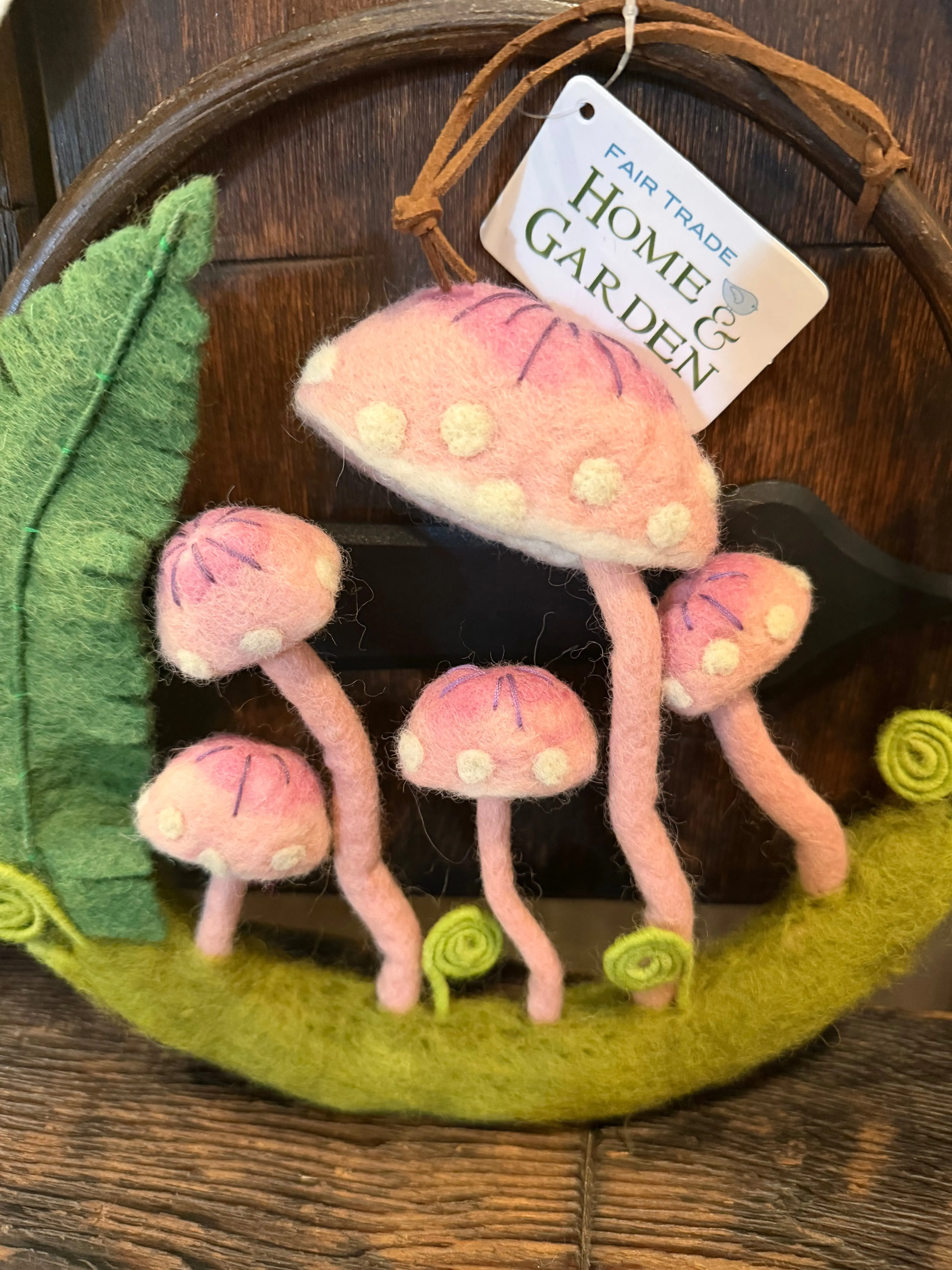 Home and Garden- Mushroom Wreath Large