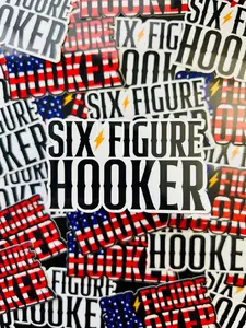 Six Figure Hooker Sticker - Gift For Lineman, Hard Hat Sticker, Blue Collar Stickers..