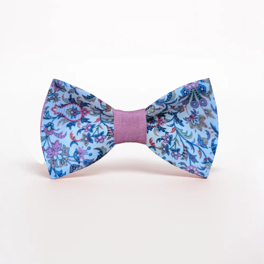 Pink Panther Limited Edition Pink Paisley Bow Tie - Adjustable Neckband, Pre-Tied, 100% Polyester, Made in USA, Free Domestic Shipping