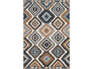 Livabliss DNA1010-1616 18 in. Dena Area Rug, Teal