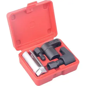 5Pcs Automotive Oxygen Sensor Socket Removal Tool Wrench and Thread Chaser Set, O2 Oxygen Sensor Socket Offset 02 sensor Wrench Remover Tool and Thread Chaser Tool