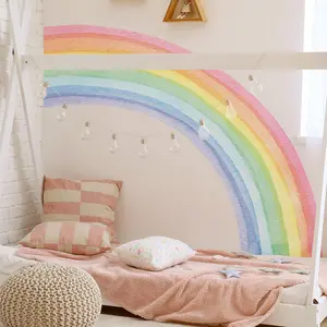 Rainbow Pattern Wall Sticker, 1 Set Self Adhesive Wall Decal, Pride Month Decorative Sticker For Home Living Room Bedroom, Decoration Items