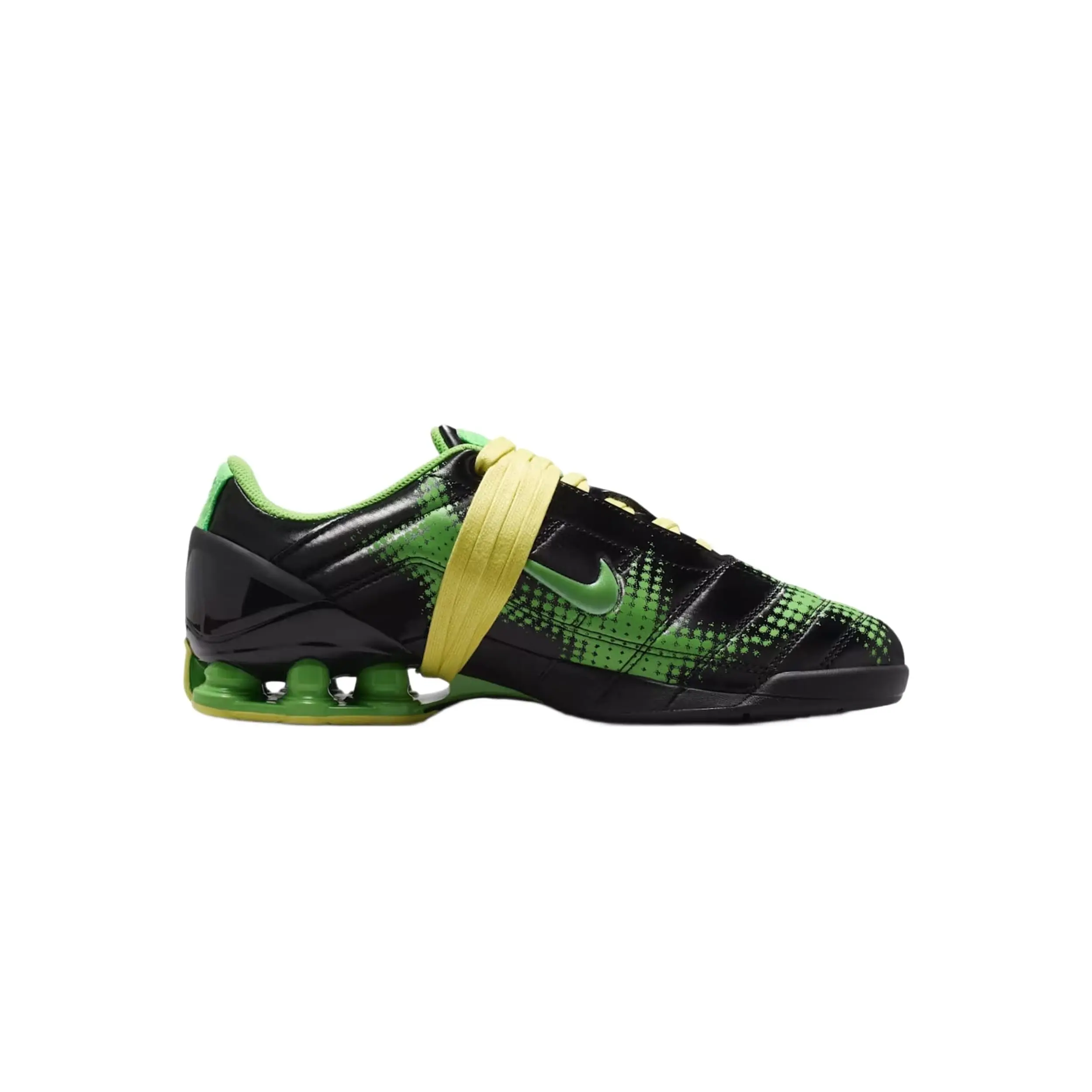 Nike Women's Total90 Shox Magia - Black/Spinach Green-Yellow Diamond-Black