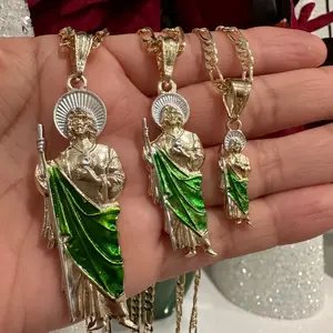 Family St Jude Necklace , Large , Médium , Small Male Anniversary Female Birthday Daily Engagement Auspicious