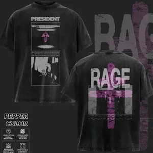 [COLLECTION] President Band T-Shirt Collection, Gothic Cross Graphic Tee, Retro Deathcore Style Shirt, Dark Religious Metal Inspired Shirts, Vintage Washed Heavy Cotton Band Tee, Gift for Metal Music Lovers, Alternative Merch for Men & Women 21P