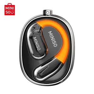 MINISO MS183 Open Ear Luminous Wireless Earbuds with Cool Light 360° Rote HIFI Sound Quality Sports Bluetooth Headphones OWS Earbuds IPX5 Waterproof With microphone Earphones
