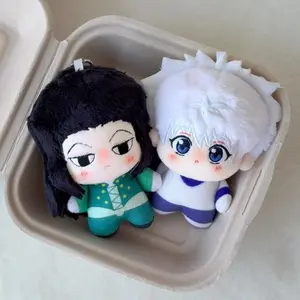 10cm HUNTER×HUNTER Plush Doll Pendant Hisoka Illumi Zoldyck Chrollo Lucilfer Stuffed Toy For Anime Fans