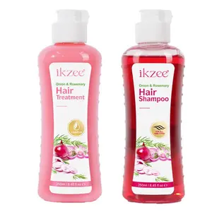 Ikzee Onion Biotin Rosemary Shampoo & Treatment Set for Stronger, Thicker, Longer-Soft Shine, Thinning, Hair health Conditioner Haircare