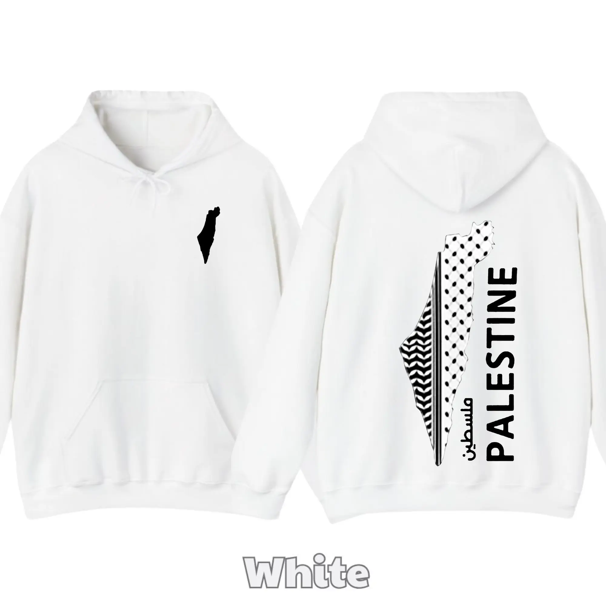 Palestine Map Unisex T-Shirt, Hoodie - Free Palestine Shirt, Stand With Palestine Hoodie, Gaza Tshirt, mfortable Cotton Fabric, Casual Streetwear Gift Apparel