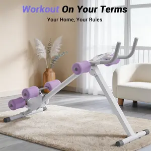 UMAY Ab Trainer, Adjustable Ab Workout Machine for Abs Workout at Home Gym, Foldable Abdominal Trainer for Stomach Workout