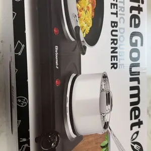 Elite Cuisine Electric Double Cast Burner Hot Plate