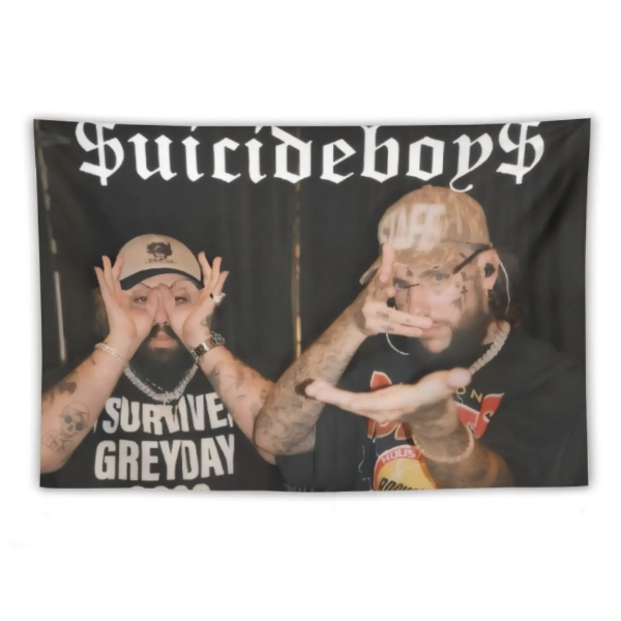 Suicideboys Tapestry Living Area Poster Dorm and Bedroom Decor Decorative Flag 3x5FT Wall Tapestry for Bedroom Living Room Dorm Decor