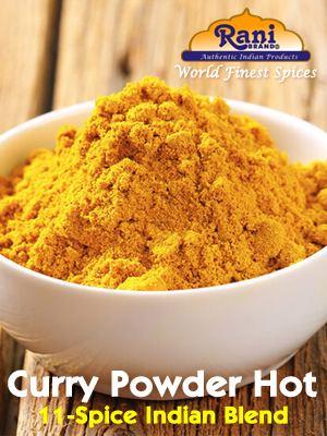 Rani Curry Powder Hot (11-Spice Authentic Indian Blend) 14oz (400g) ~ All Natural | Salt-Free | Vegan | No Colors | Gluten Friendly | NON-GMO | Kosher | Indian Origin