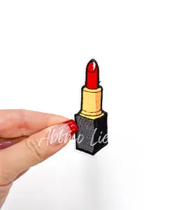 Red Lipstick Embroidery Patch Red Lipstick Embroidery Patch