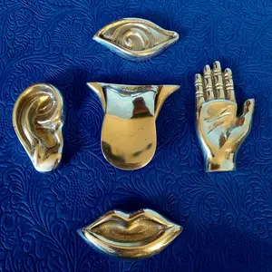 Eshu Bilari Brass Tools Set for Elegua Divination | Handmade Yoruba Ifa Santeria Altar Symbols
