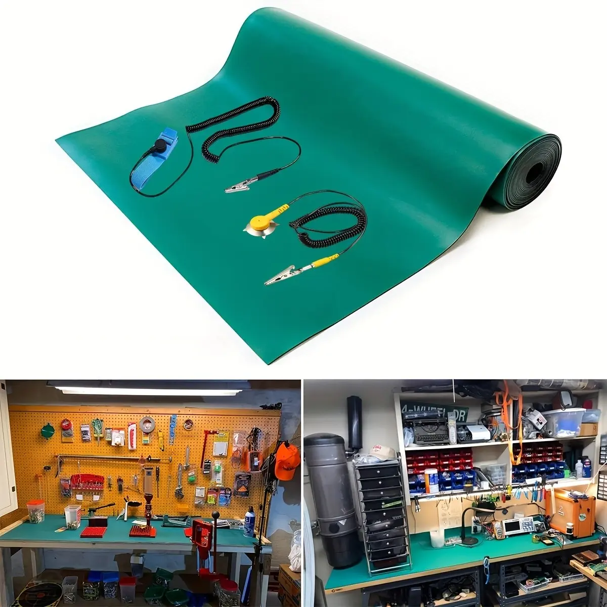 Anti-Static High-Temperature Resistant Vinyl Mat Roll, Ideal for Circuit Repair, Desktop Pad for Phones, Laptops, Tablets