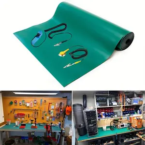 Anti-Static High-Temperature Resistant Vinyl Mat Roll, Ideal for Circuit Repair, Desktop Pad for Phones, Laptops, Tablets