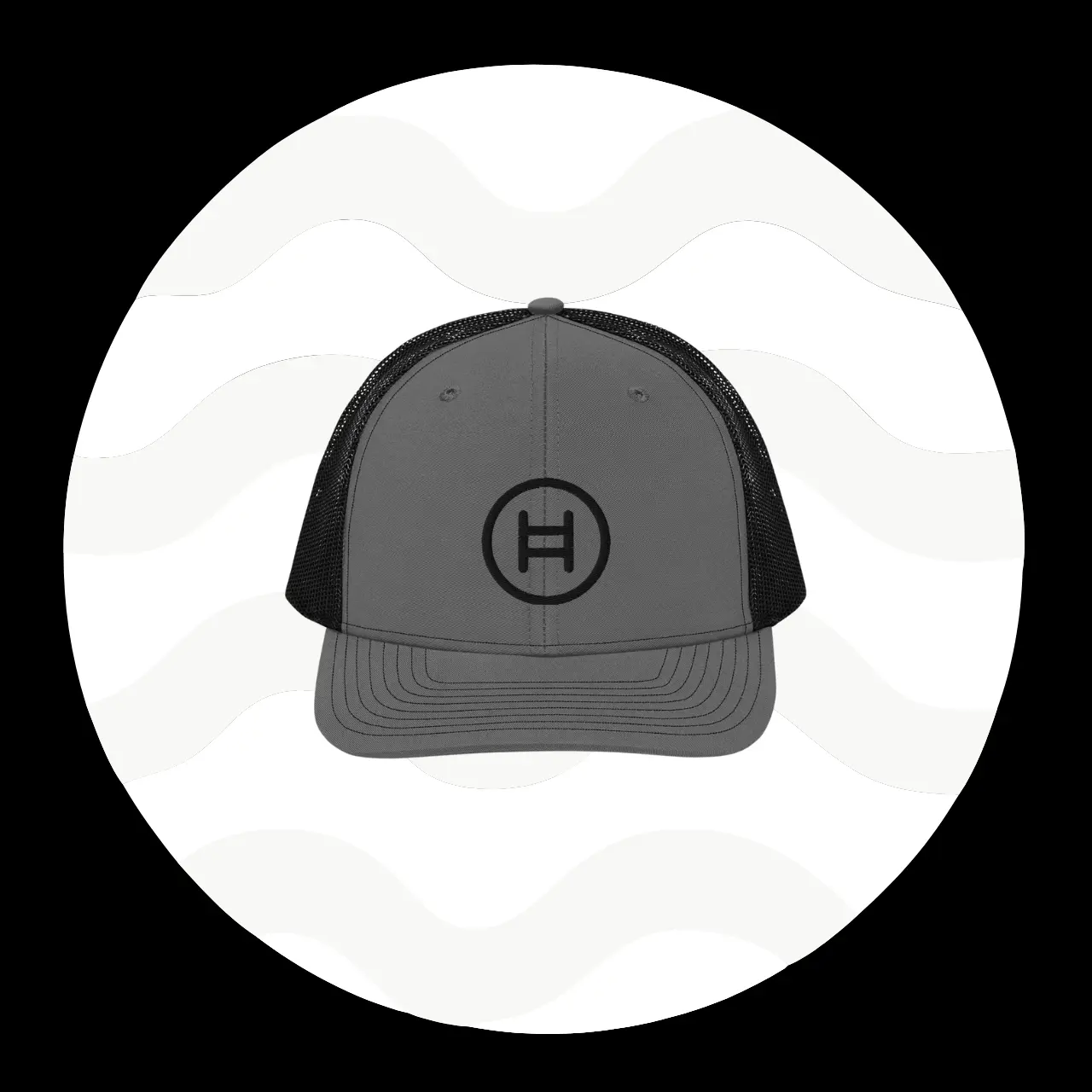 HBAR Richardson Cap Black Logo - Classic Design, Durable Construction, Ideal for Everyday Use